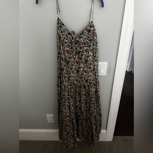 JCrew Liberty Floral Spaghetti Strap Maxi Dress